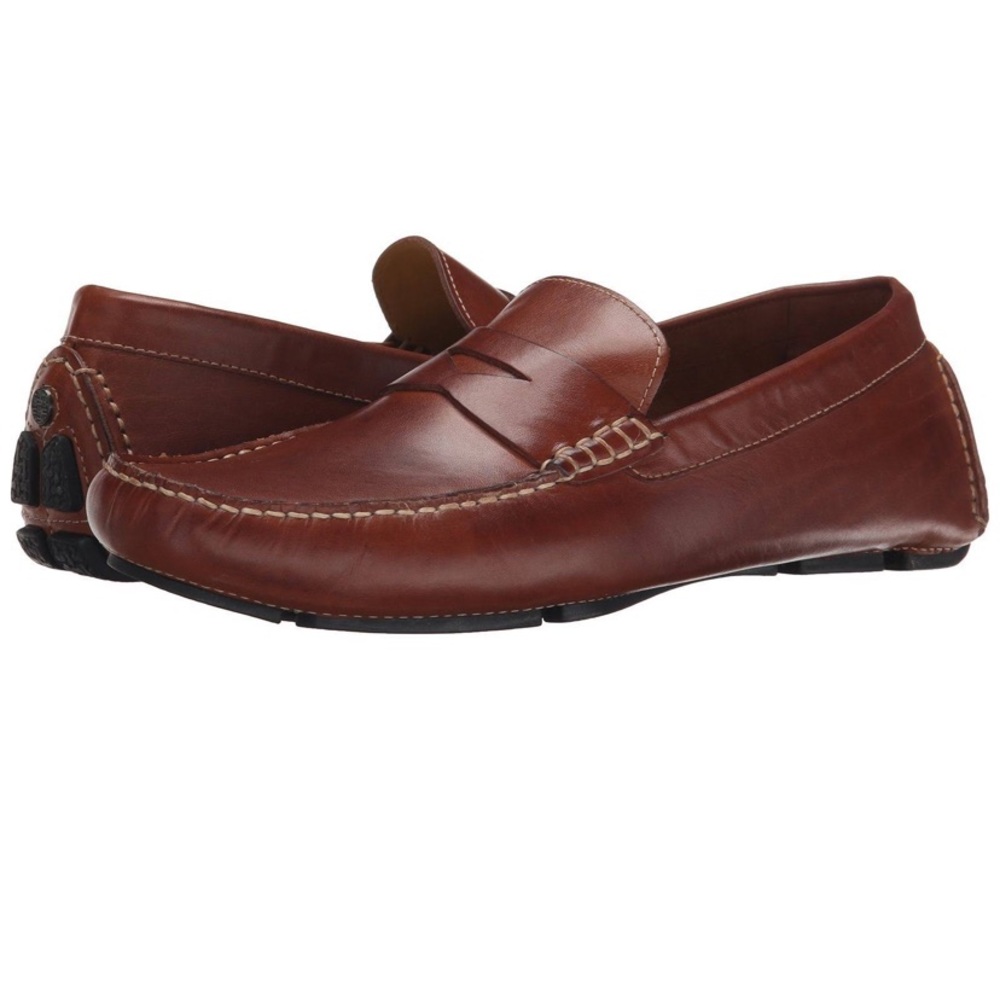 Cole Haan Saddle Tan Howland Penny Loafers